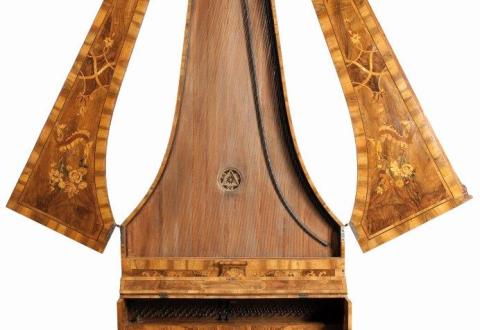 Piano pyramidal, Christian Ernst Friderici, Gera, Saxe, 1745, inv. 1631