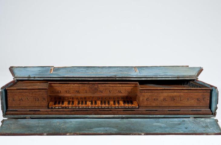 Polygonal Virginal (with box), Ioes Karest, Antwerp, 1548, inv. 1587