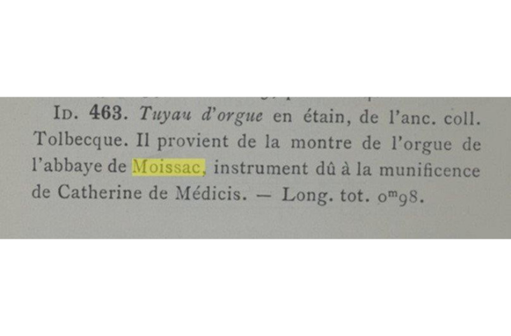 Beschrijving uit de Catalogue descriptif et analytique du musée instrumental du Conservatoire Royal de musique de Bruxelles