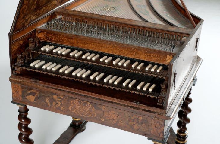 Harpsichord (name board and signature), Vincent Tibaut, Toulouse, 1679