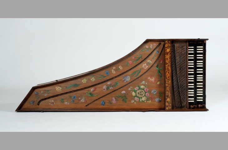 Harpsichord (soundboard and keyboard), Vincent Tibaut, Toulouse, 1679