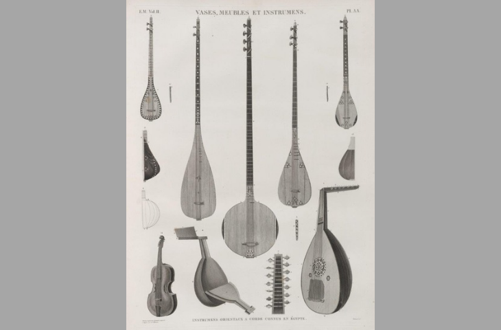 Plate AA of Villoteau (in Description de l’Égypte. Planches, 1817), n° 14: Kemangeh roumy